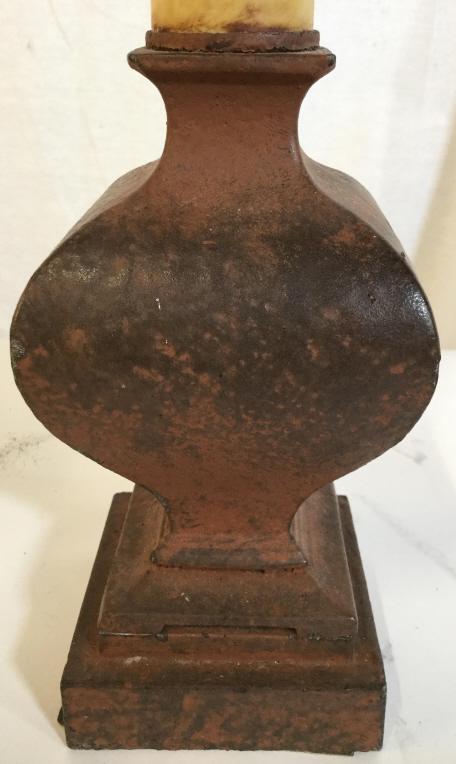 Vintage Table Lamp: Table lamp is vintage Possibly antique. Measures approx 20 niches tall 4 inches square at base. home lighting and accessory, home accent, interior design, table lamp 6
