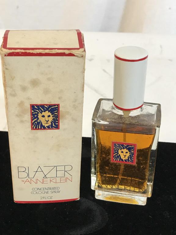 Lot 8 Vintage Designer Perfumes, E Arden & Lauder: Three bottles of Elizabeth Arden ‘Red Door’ Sprays Eau de Parfum & Eau de Toilette. All .33 Fl. Oz. Another E. Arden sample Eau de Parfum, no name. Vintage Anne Klein ‘Blazer’ Cologne Spray, 2