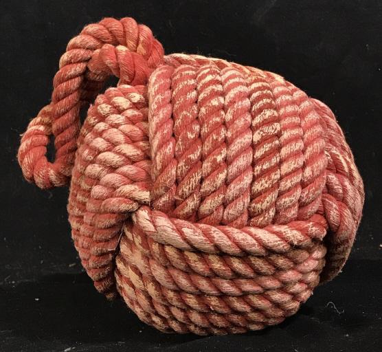 New Country Willow Decorative Knotted Door stop: New Country Willow Decorative Door stop. Doorstop is pink in color and measures approximately 7.5 inches. Weighted. Loop at top. Weighted Door stop, knot Door stop, pink, pink Door stop, Country Willo