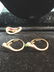 Set 3 14 K YG Diamond & Cabochon R, E, S - 5