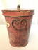 Vintage Metal Basket W Lid & Chicken Illustration - 3