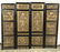 Set 4 Chinese Lacquered Gilt Wooden Wall Panels