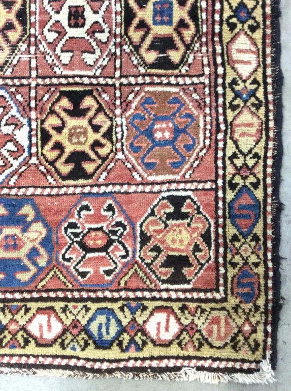 Vintage Handmade Turkish Wool Runner: Runner is wool and handmade. Piece contains intricate multi toned geometric detail. Handmade rug, handmade runner, Turkish runner, Turkish Rug, runner, area rug, carpet. hall carpet, home decor, decor