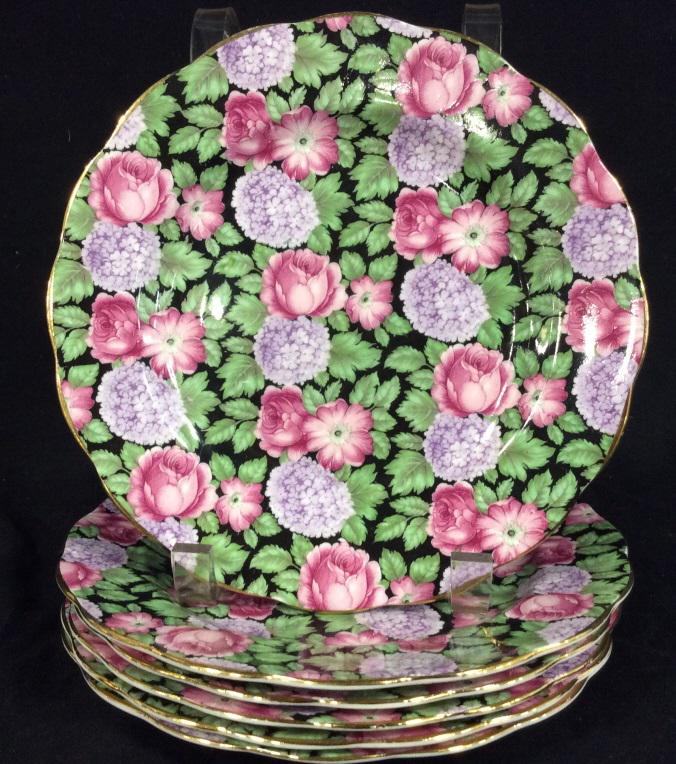 Set 6 porcelain plates, Royal Standard: 6ct. Set of decorative porcelain, floral plates. Measures appr. 8 inch diameter Home decor, Fine China, England, floral, plates, decorative. Tableware, Fine Bone China, Made in England 9