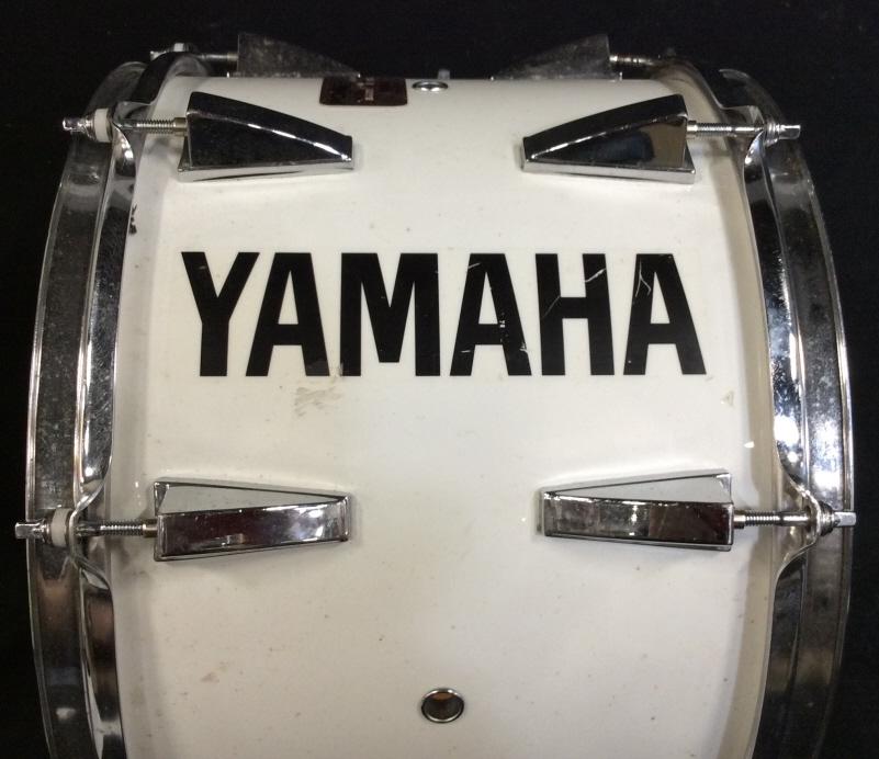 Yamaha POWER-LITE snare drum: Yamaha POWER-LITE batter snare drum. Measures appr. 10.5 inches H, and has a diameter of 14.5 inches. MODEL: MS514U, Serial: K0-2324. Musical instrument, snare, drum, Yamaha. 9
