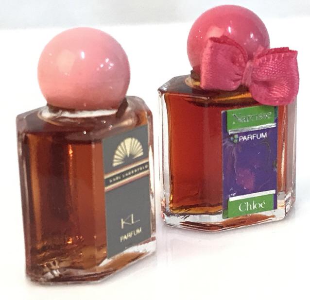 Vintage Karl Lagerfeld + Chloé Narcisse Perfumes: Samplers of luxurious designer Parfum. KL Karl Lagerfeld And Narcisse by Chloé Parfum. Fragrance, Ladies Scent, Beauty, Cosmetics, Perfume, Parfum, Karl Lagerfeld Perfume, Chloé Perfume, Vanity, 3