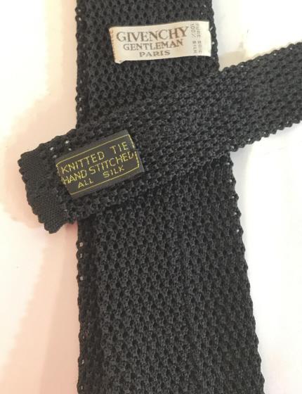 GIVENCHY Gentleman’s Knitted Silk Shirt Tie: Givenchy Paris 100 % silk, hand stitched. 2 1/4 in wide, flat seam. Designer Labeled. 58 in. long. Neck Tie, Shirt Tie, Luxury Designer Tie, Knitted Silk, Textiles, Luxury Wardrobe Accessory, High End