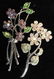 Vintage Rhinestone Floral Brooches, Lot 5