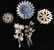 Vintage Rhinestone Floral Brooches, Lot 5 - 2