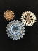 Vintage Rhinestone Floral Brooches, Lot 5 - 5