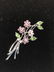 Vintage Rhinestone Floral Brooches, Lot 5 - 8