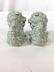 Pair Glazed Ceramic Foo Dog Salt & Pepper Shakers - 5
