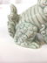 Pair Glazed Ceramic Foo Dog Salt & Pepper Shakers - 8