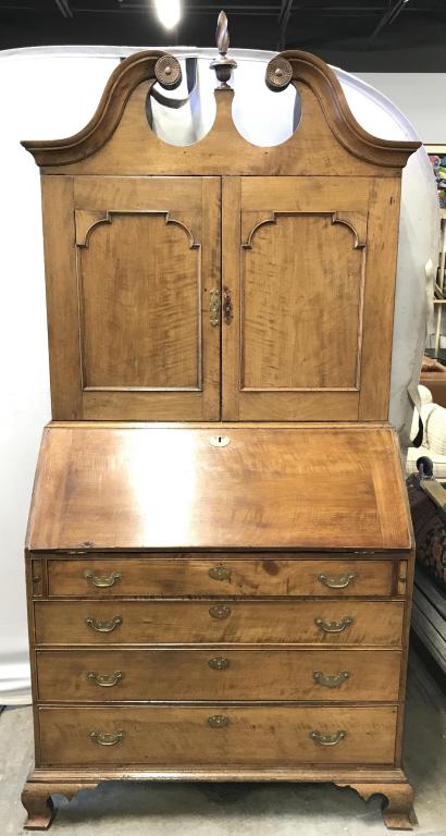 Antique Chippendale Secretary Desk C 1820 Feb 19 2020 The