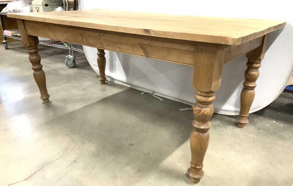 Vintage Carved Wooden Dining Table: Dining Table is vintage possibly antique. Piece appears to have hand carved elements. Table, wooden table, dining table, wooden dining table, vintage table, vintage wooden table, vintage wooden dining