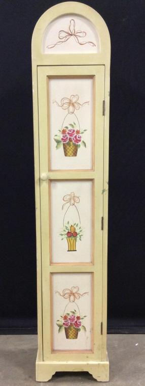 Hand Painted Cabinet W Floral Design Aug 21 2019 The Benefit