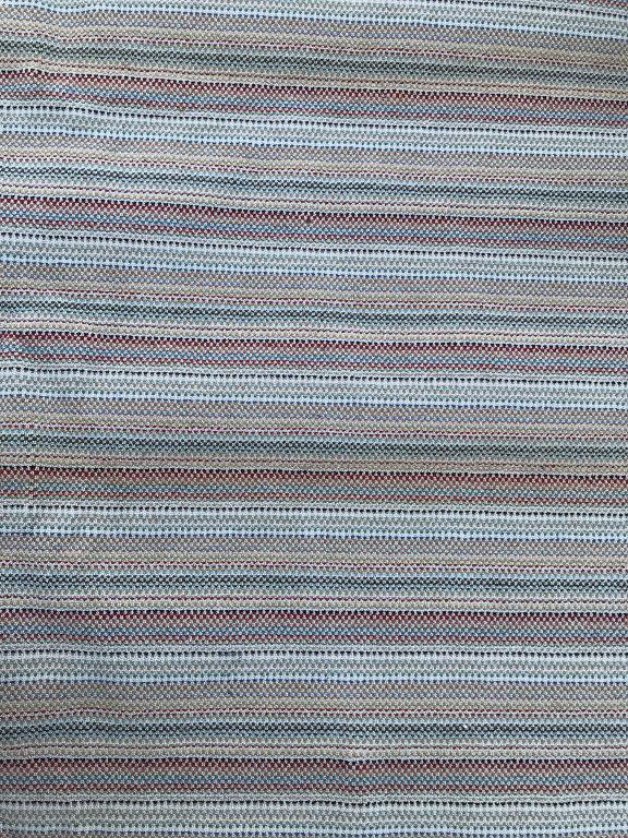 Stark Oversized Wool Rug: Rug has tag which reads STARK on underside. Rug is oversized. Piec has multi toned detail. Measures approx 202 inches wide 208 inches long. Piece may need cleaning, piece has some surface wear and tea
