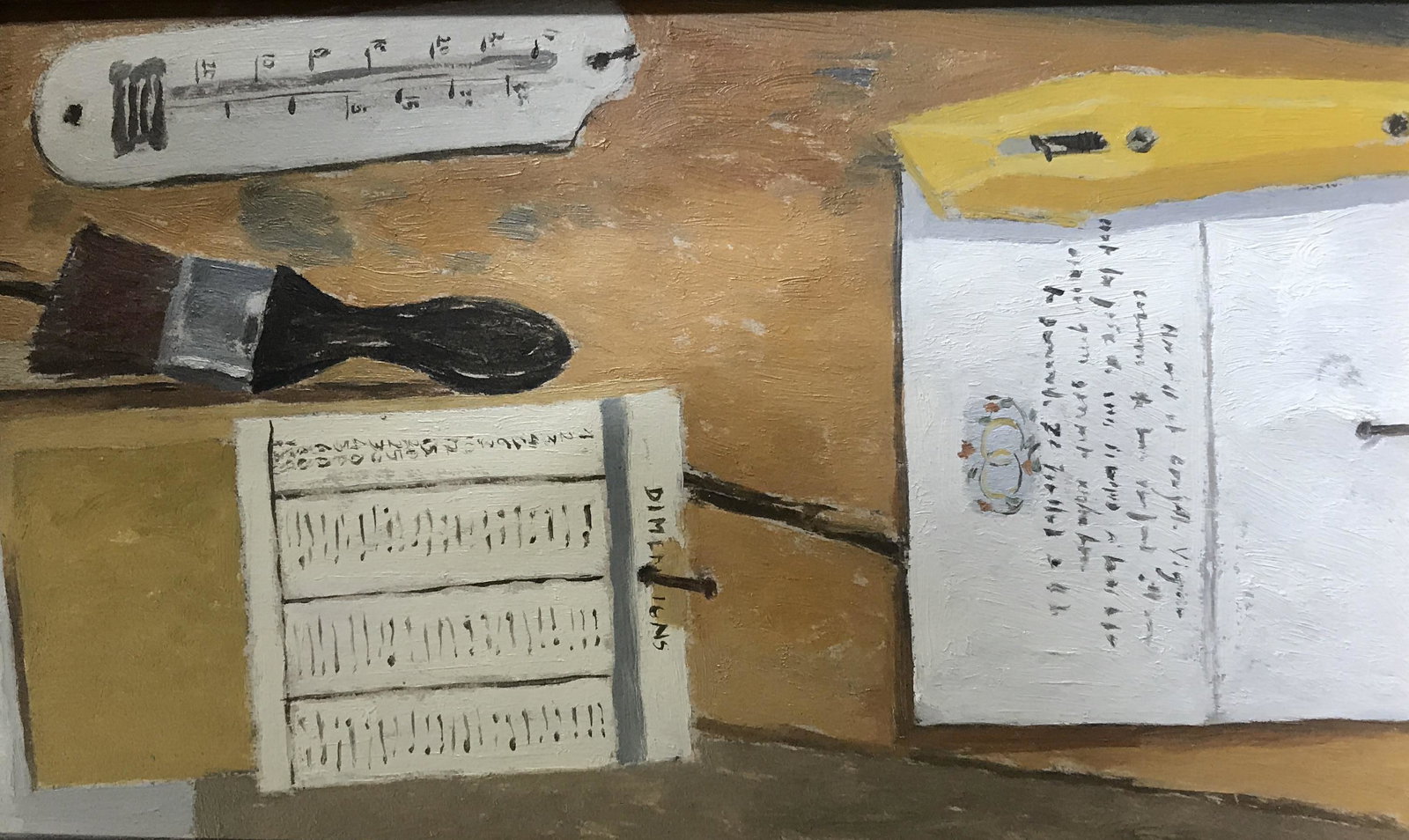 Delphine Garcia Oil on Board, 2006: Label on verso reads Jane Roberts Fine Art, 65 Rue de Fauberg Saint Honore, 75008, Paris, Delphine Garcia ( artist) born 1973, Title Les Noces D’on des Viogne, oil on board signed with initials and 