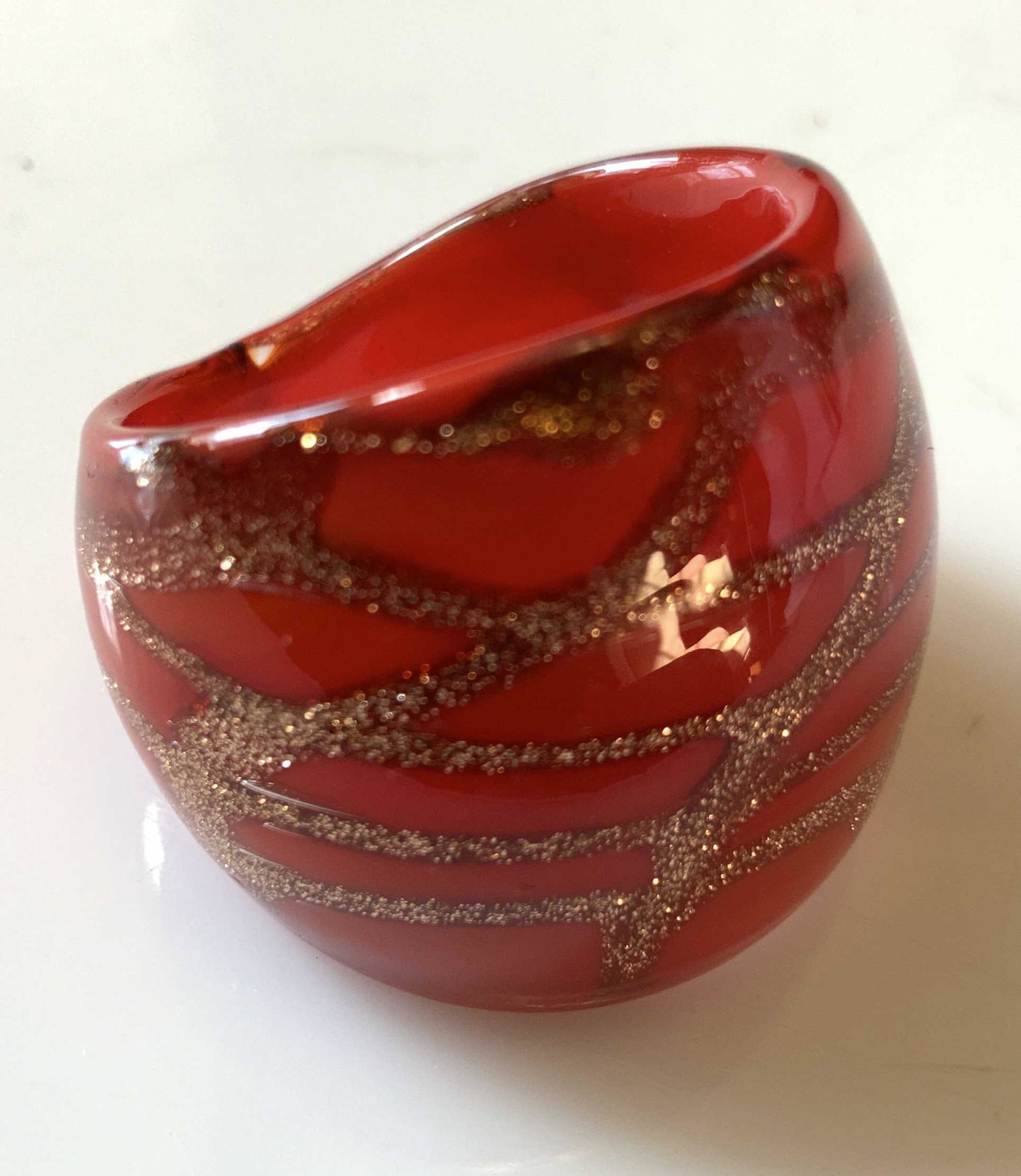 Red Bakelite and Gold Tone Cocktail Ring: Possibly Bakelite oversized cocktail ring, estate jewelry, width app 1.25 inches, estate jewelry, fashion jewelry