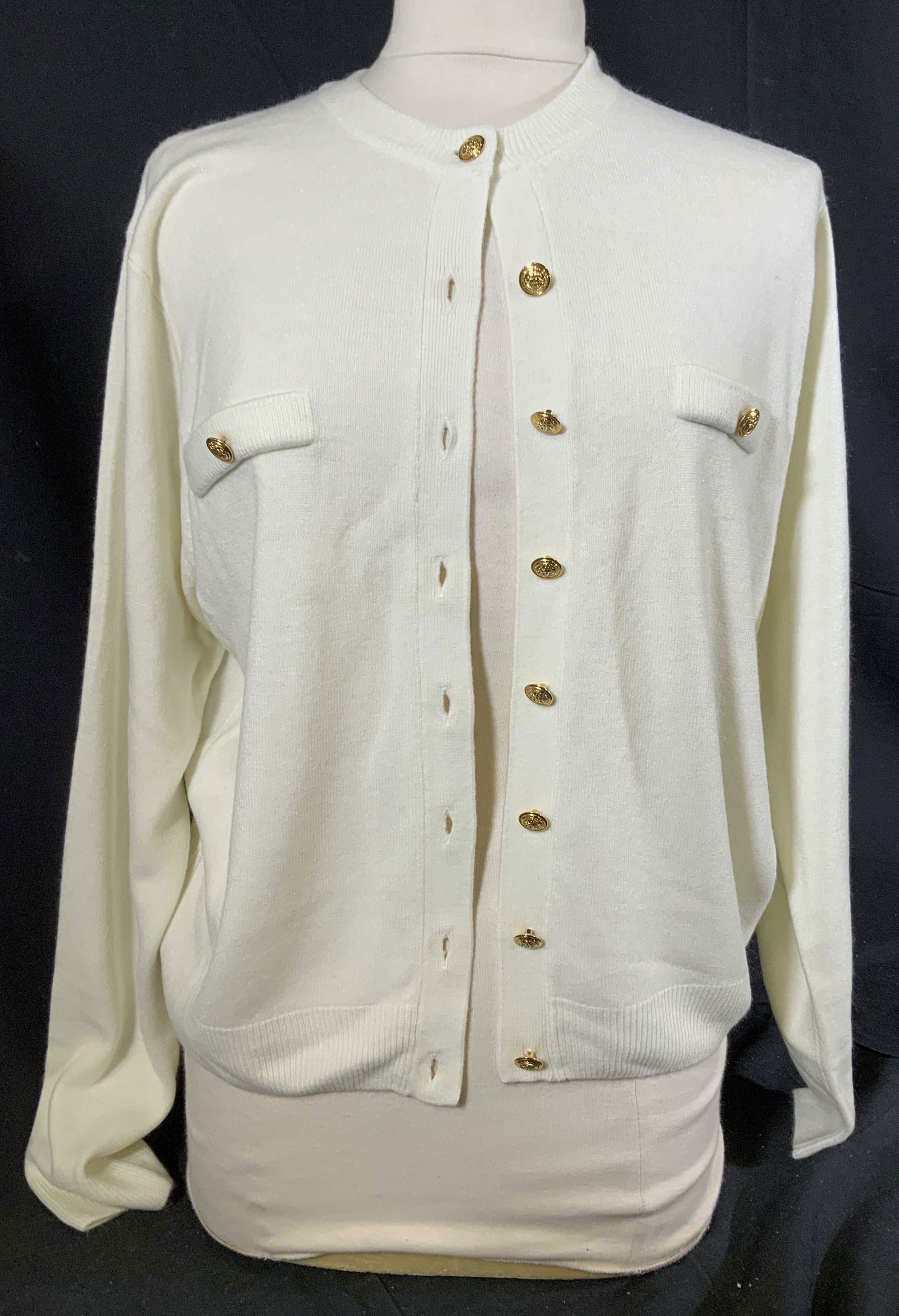 KERRI KELSEYHONG KONG ,Button up Sweater: Soft acrylic with cashmere like feel to fabric,, made in Hong Kong, size large, vintage fashion, vintage wearable