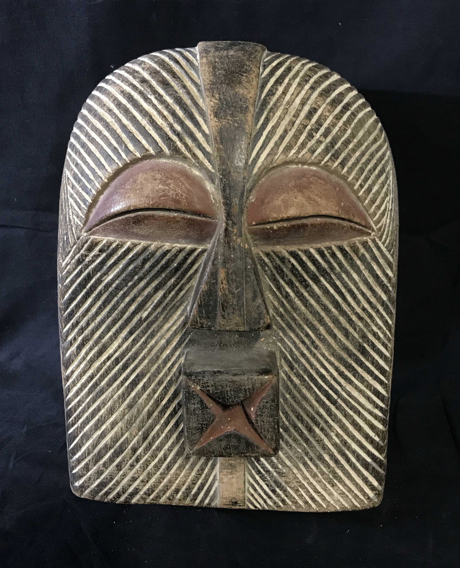 Songye Kifwebe Tattoo Mask: Songye Kifwebe Tattoo mask, origins can be found in what is previously known as the Republic of Zaire and what is today known as the Democratic Republic of the Congo Central Africa, ceremonial mask th