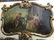 Pair-6 ft French Trumeau Hand Ptd Mirrors - 7