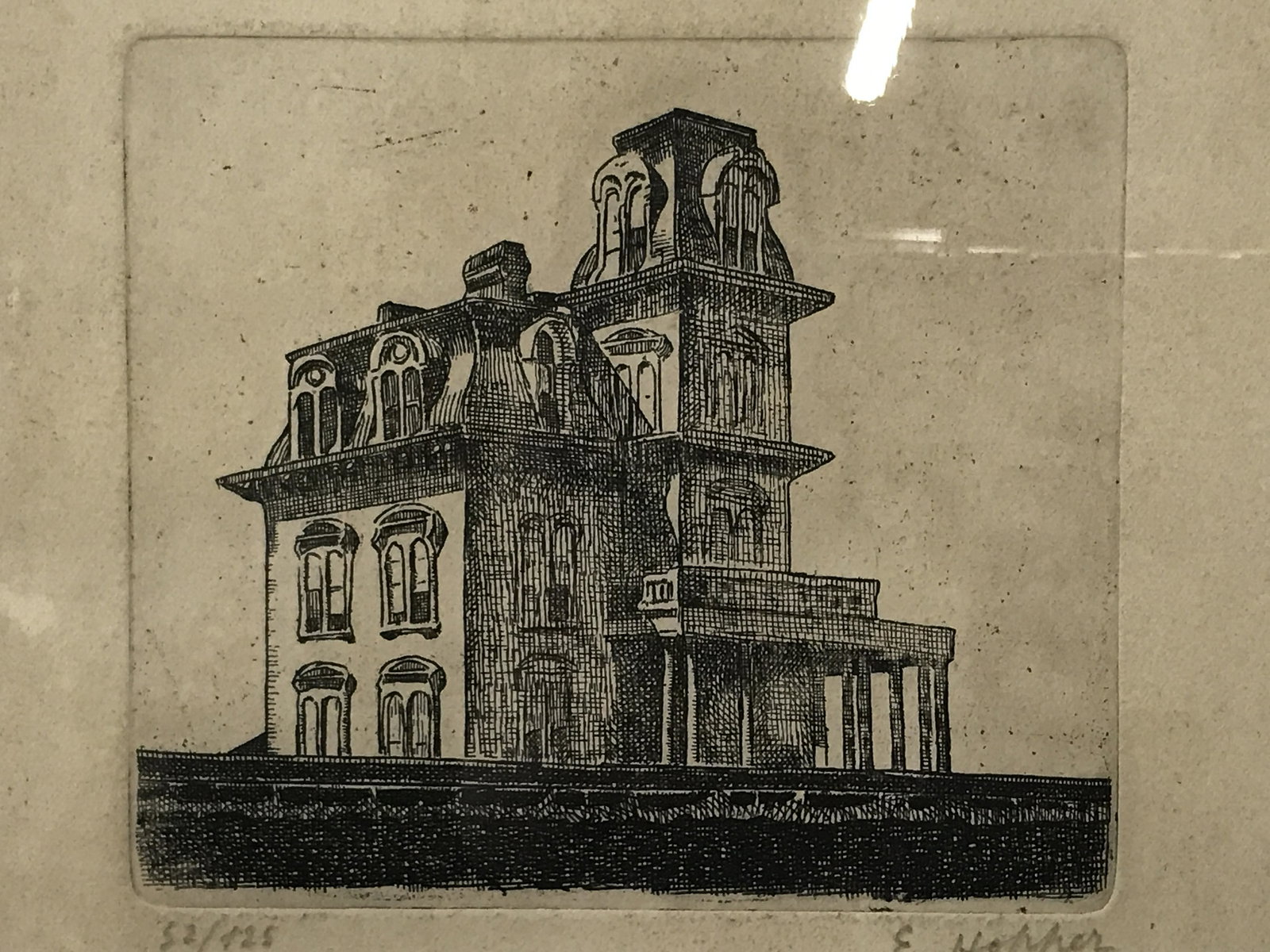 Signed Limited Edition Lithograph Edward Hopper: Signed limited edition Lithograph, signed in the lower right corner in pencil reads E.Hopper, Edition in the lower left corner in pencil reads 52/125, title ‘House By The Railroad’, subject a Vict