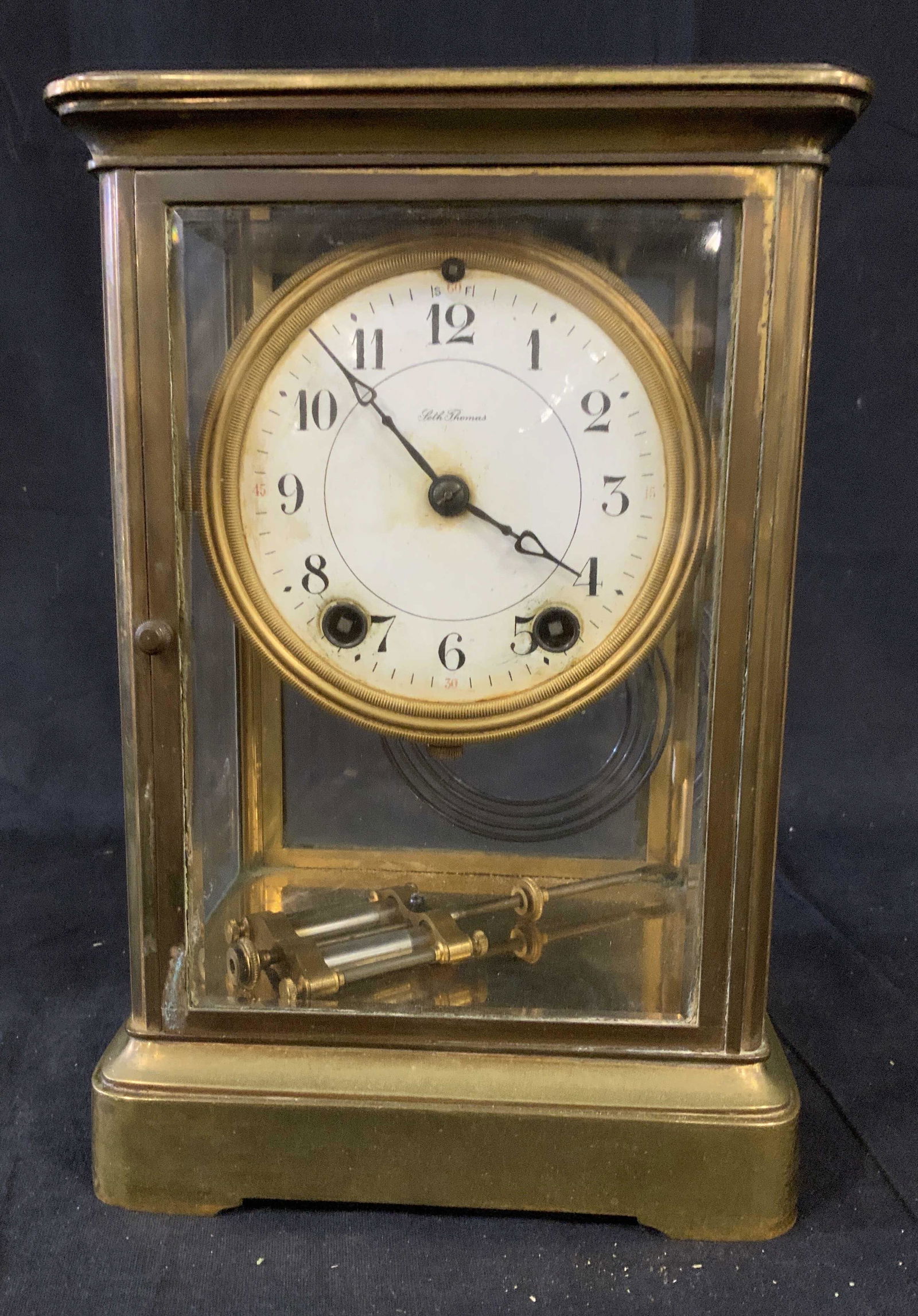 Vintage Seth Thomas Gilded Glass Regulator Clock May 20, 2020 The