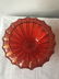 Vintage Red Gold Murano Glass Pedestal Bowl - 3