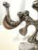Signed Abstract Sculptural Silver Toned Menorah - 7