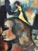 F Rand Signed German Expressionist Oil on Canvas - 5