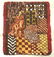 Vintage Hand Woven Wool Yarn Carpet