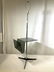 Lucite Chrome Side Table W Rack and Lamp - 2