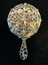 Art Nouveau Hand Held Mirror w Cerubs - 4