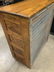 Antique Wood Metal Brass Ice Chest - 15