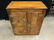 Antique Wood Metal Brass Ice Chest - 17