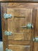 Antique Wood Metal Brass Ice Chest - 4