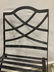 Pair Painted Metal Iron Vintage Garden Chairs - 12