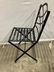 Pair Painted Metal Iron Vintage Garden Chairs - 9