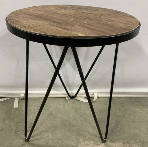 Contemporary Round Metal Wood Side Table May 20 2020 The Benefit Foundation Inc In Ny - Round Metal End Table With Wood Top Contemporary Round Metal Wood Side Table May 20 2020 The Benefit Foundation Inc In Ny - Round Metal End Table With Wood Top