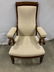 Antique Victorian High Back Arm Chair, C1850 - 16