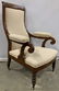 Antique Victorian High Back Arm Chair, C1850