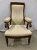 Antique Victorian High Back Arm Chair, C1850 - 2