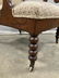 Antique Victorian High Back Arm Chair, C1850 - 4