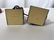 Pair of Wooden Lamps with Red Shades - 7