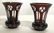Pair Bohemian Glass Vases - 2