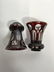 Pair Bohemian Glass Vases - 6
