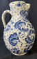 Blue White Ceramic Pitcher, Spain