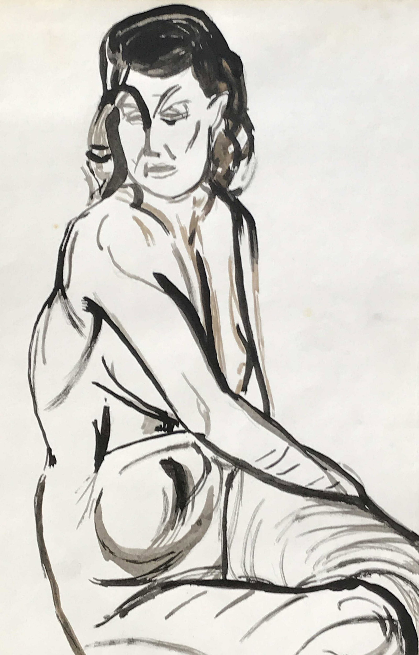 Signed Watercolor AFTER José Clemente Orozco: Signed watercolor on paper AFTER José Clemente Orozco, Please Note: All lots that do not carry established documented provenance nor any past record of auction history record are described in the cat