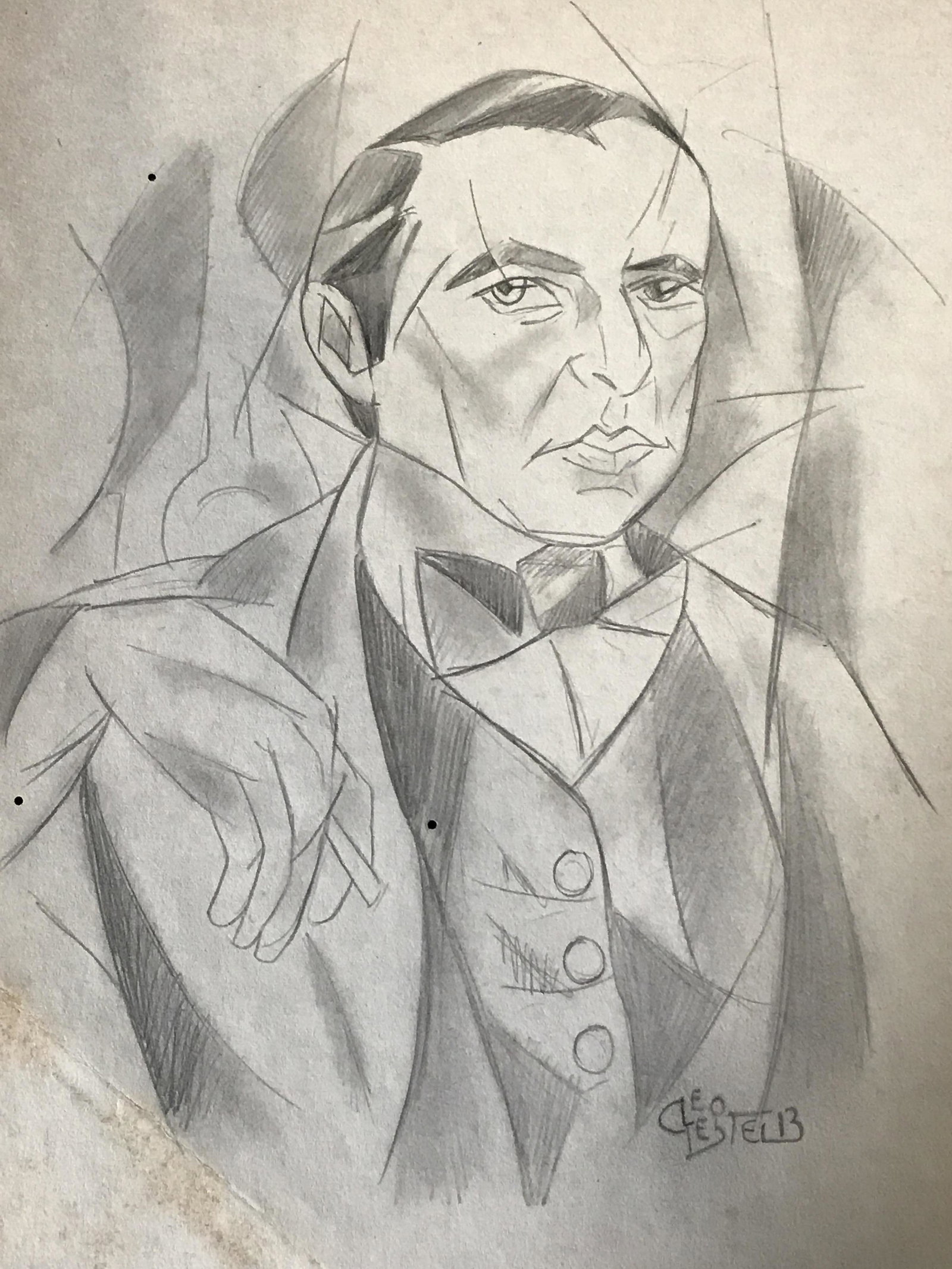 Signed Pencil Drawing AFTER Leo Gestel: Signed Pencil Drawing on paper AFTER Leo Gestel, Please Note: All lots that do not carry established documented provenance nor any past record of auction history record are described in the catalog as